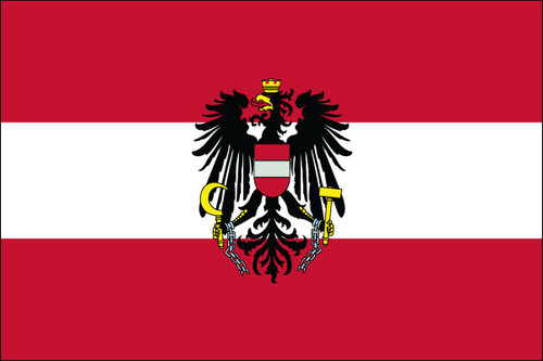 Austria w/ Eagle Outdoor Flag Nylon